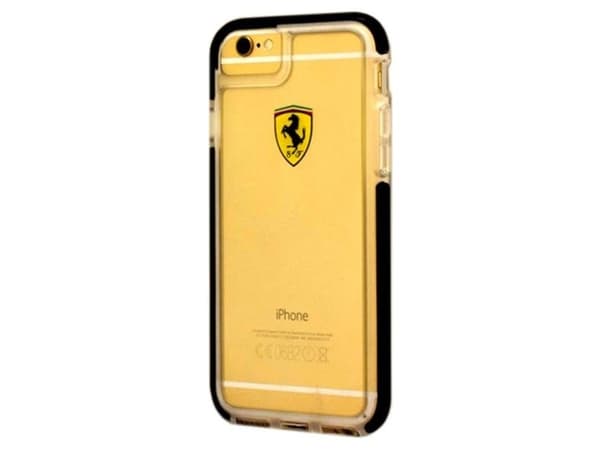 Ferrari On Track - Baksidedeksel for mobiltelefon - TPE - svart - for Apple iPhone 7, 8