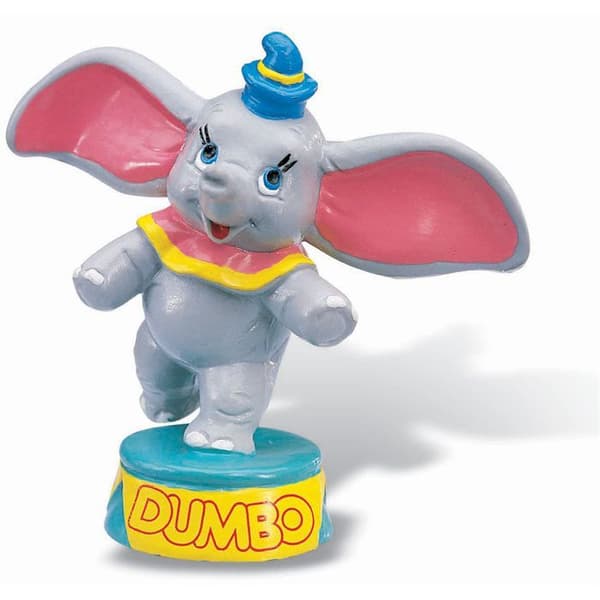Dumbo-figur - BULLYLAND - 7 cm - Grå och rosa - För vuxna och barn från 3 år