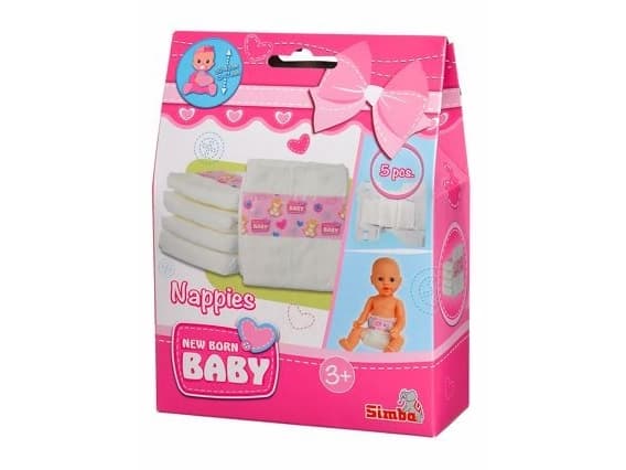 5 bleier til New Born Baby-dukken