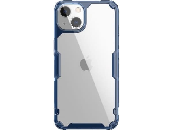 Nillkin Nature Pro iPhone 14 Plus-deksel, pansret deksel, blått deksel