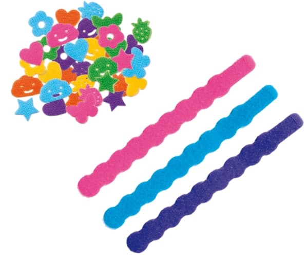 SES Creative Velcro bracelets, Smykkesett til å lage armbånd for barn, 3 år, Flerfarget, 1 stykker