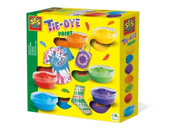SES Creative Tie-dye textilfärg, Blå, Grön, Orange, Lila, Röd, Gul, Textilfärg, Vätska