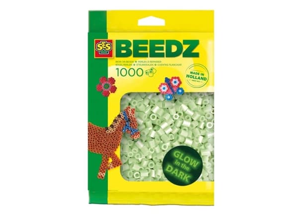 SES Creative Perler - 1000 stk lyser i mørket