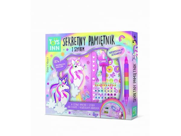 Hemmelig dagbok med kode og tilbehør Unicorn STN 7656