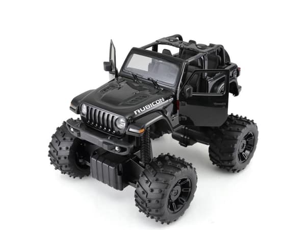 Rastar Radiostyrd Bil 1:14 Jeep Wrangler Rubicon med Big Foot design Röd