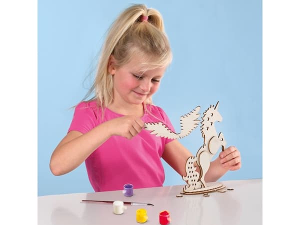 SES Creative Unicorn jewelery holder, Pysselset för barn, 5 År, Multifärg