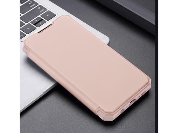 Dux Ducis DUX DUX DUCIS Skin X holsteri tapauksessa flip kansi Samsung Galaxy A42 5G vaaleanpunainen