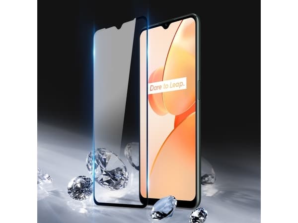 Dux Ducis Dux Ducis 9D herdet glass slitesterk 9H herdet glass for hele skjermen med ramme Realme C31 svart (casevennlig)