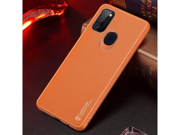 Dux Ducis Dux Ducis Yolo elegant fodral i ekologiskt läder Samsung Galaxy M30s orange