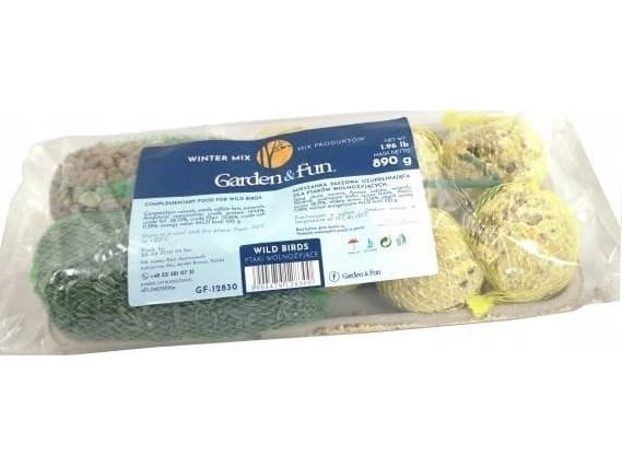 Blanding av produkter for frittlevende fugler, på brett, 890 g, 12 stk/boks