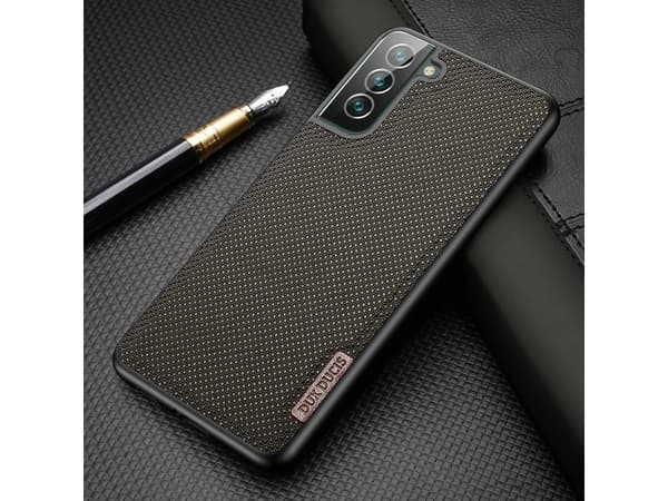 Dux Ducis Dux Ducis Fino-deksel dekket med nylonmateriale for Samsung Galaxy S22+ (S22 Plus) grønn