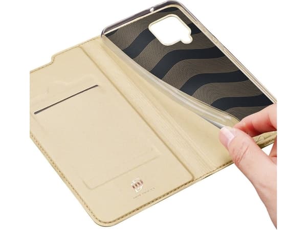 Dux Ducis DUX DUCIS Skin Pro hölsterfodral med flipomslag Samsung Galaxy A42 5G guld