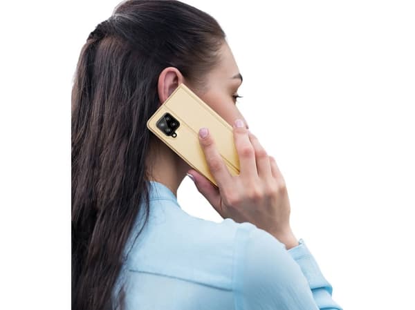 Dux Ducis DUX DUCIS Skin Pro hölsterfodral med flipomslag Samsung Galaxy A42 5G guld