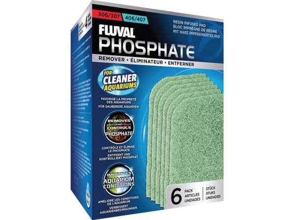 Fluval fosfaatin vähentävä patruuna 307/407 fosfaatinpoistoaine, 6kpl/pop.