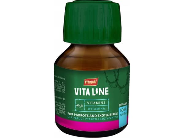 Vitapol Vitaline AD3EC for eksotiske fugler 50ml