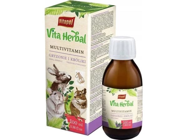 Vita Herbal for gnagere og kaniner, Multivitamin 100ml