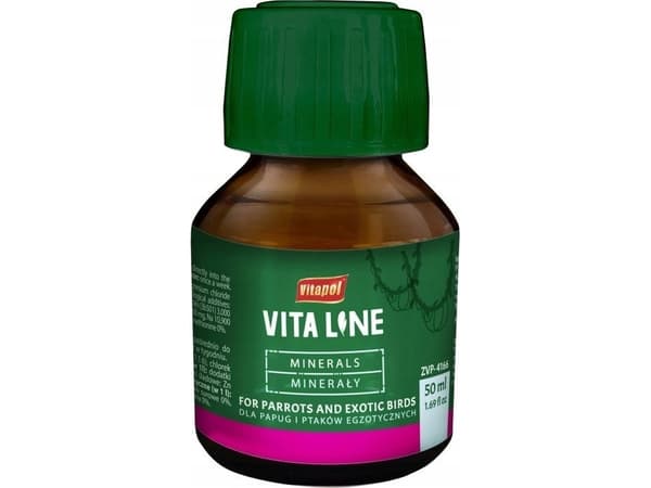 Vitapol Vitaline Minerals for eksotiske fugler 50ml