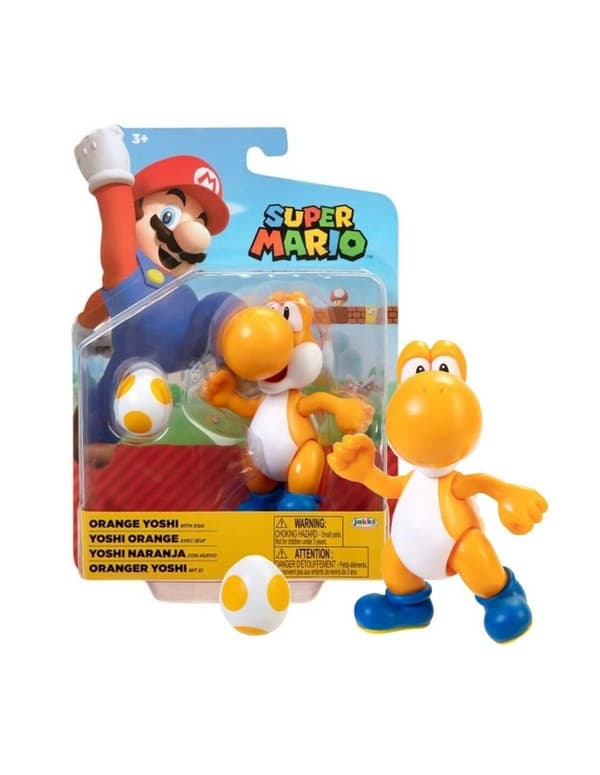 Super Mario Orange Yoshi  Action Figure