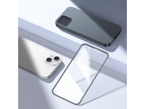 Joyroom Joyroom 360 Full Case-deksel for iPhone 13 bak- og frontdeksel + herdet glass grå (JR-BP927 anløpet)