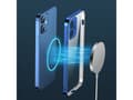 Miniatyrbilde 3 av 5: Joyroom Joyroom New Beauty Series Ultra Thin Transparent deksel med metallramme for iPhone 12 Pro Max Blue (JR-BP744)