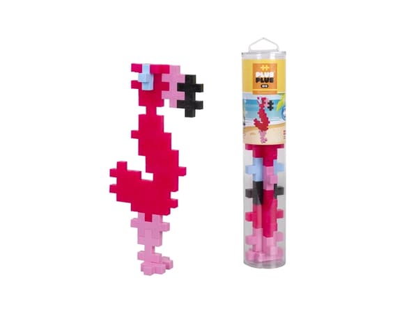 Plus-Plus BIG Animal Tubes – Flamingo 15 pcs / Tube