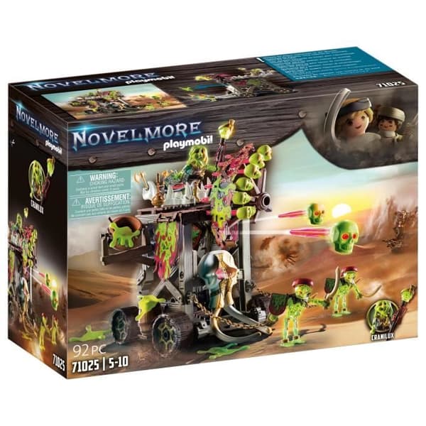 PLAYMOBIL Novelmore Sal'ahari Sands attacktorn med 3 skelett, 1 katapult och 1 maskingevärshjul