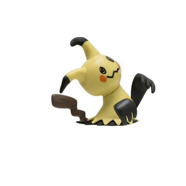 8 Battle Bandai -figurer - Pokémon - Pikachu, Evoli, Dratatin, Togepi, Caninos, Mimiqui, Raichu och Brutalé