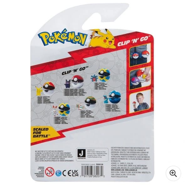 Pokémon Clip 'N' Go Hangry Morpeko & Poké Ball