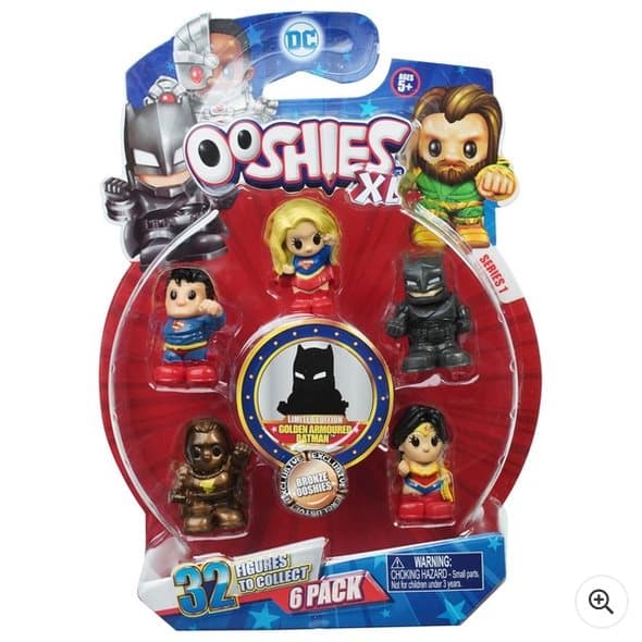 Ooshies DC XL 6 Pack 32 Pencil Topper Figures To Collect Exclusive Bronze Ooshies