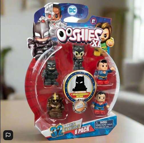 Ooshies DC XL 6 Pack 32 pencil Topper Figures To Collect Bronze Ooshies