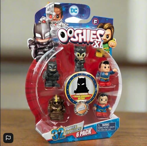 Ooshies DC XL 6 Pack 32 pencil Topper Figures To Collect Bronze Ooshies