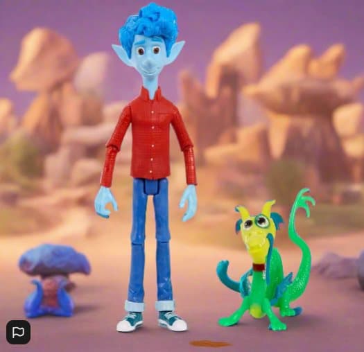Disney Pixar's Onward Core Figure Ian Lightfoot Action Figure And Blazey