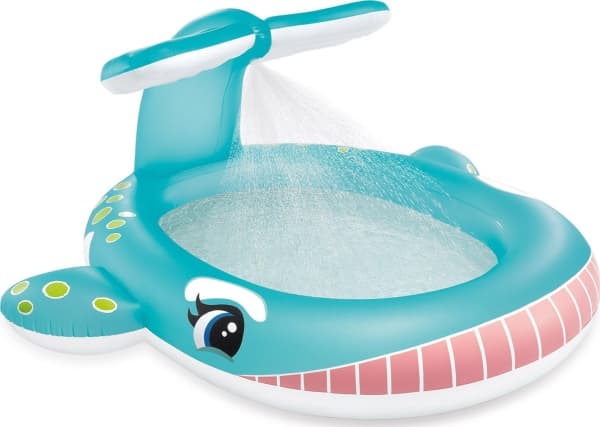 BASSENG INTEX WHALE SPRAY BASSENG, 2.01MX1.96MX91CM