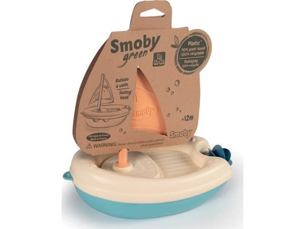 Smoby SMOBY Liten grön segelbåt Bioplast Vattenbåt