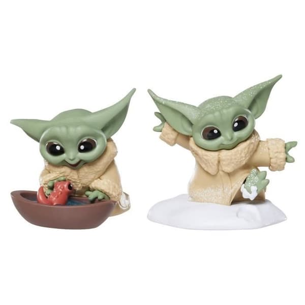 Star Wars The Mandalorian Grogu-figurer - 2-pack - HASBRO - För barn från 4 år och uppåt