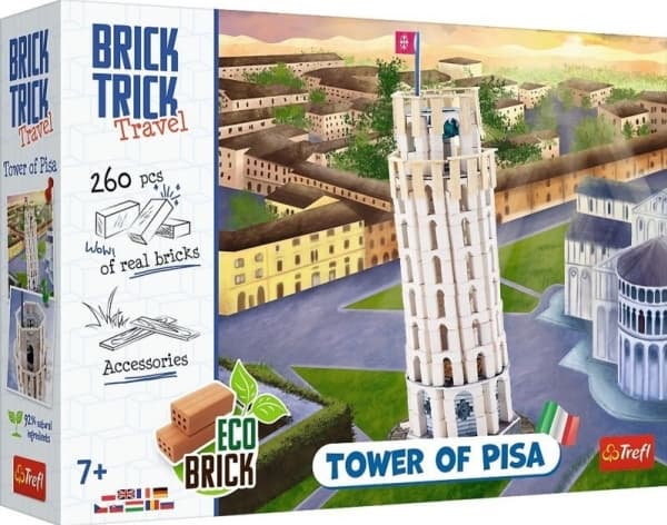 Brick Trick Travel blocks Leaning Tower of Pisa