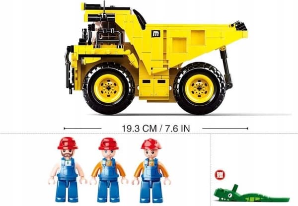 Gazelo Sluban rakennuspalikat kippiauto 416el. 152807 GAZELO GAZELO