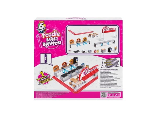 5 Surprise Foodie Mini Brands Mini Food Court with 1 Exclusive Mini