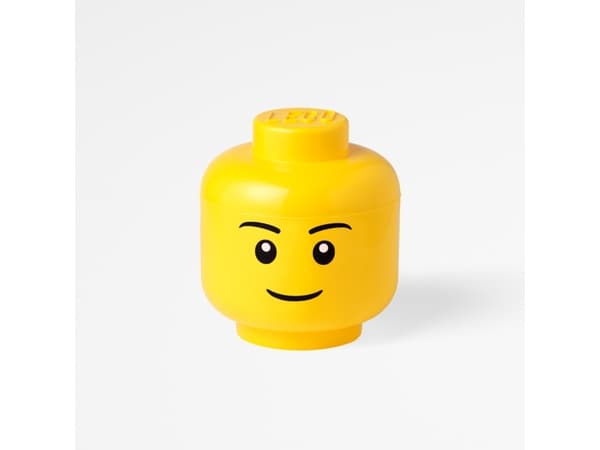 Room Copenhagen LEGO Iconic Storage Head "Girl", storage box (yellow, size L, female)