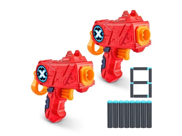 X-Shot Excel Double Micro Micro Foam Dart Blaster Combo Pack (8 tikkaa 3 tölkkiä)