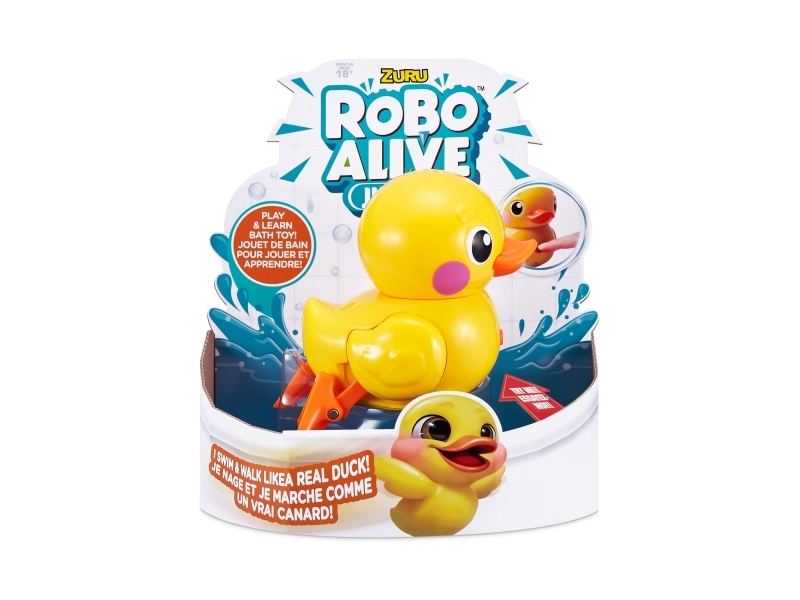 Robo Alive Junior Little Duck Battery Powered Bath Toy CDON