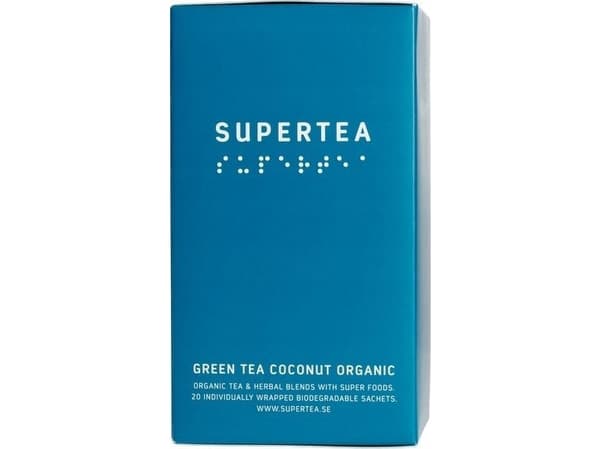 Teministeriet Teministeriet - Supertea vihreä tee kookos luomu - tee 20 pussia