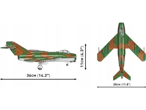 COBI 5825 Historical Collection Cold War Cold War LIM-5 (MiG-17F) jagerfly East Germany Air Force 575 blokker