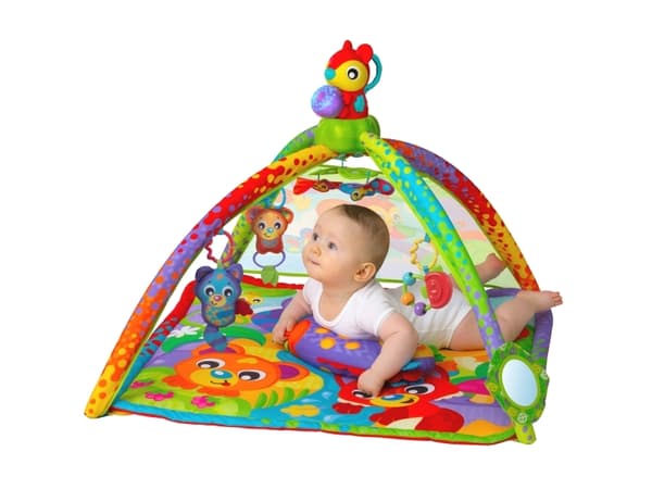 Playgro 0186993, Babygym, Lekestang, Gir fra seg lyd, Flerfarget