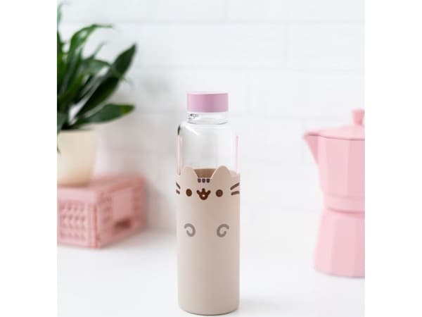 Pusheen - Lasinen vesipullo 500 ml