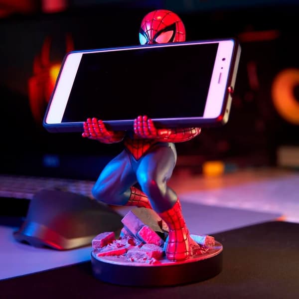 Marvel Spiderman figure clamping bracket Cable guy 21cm