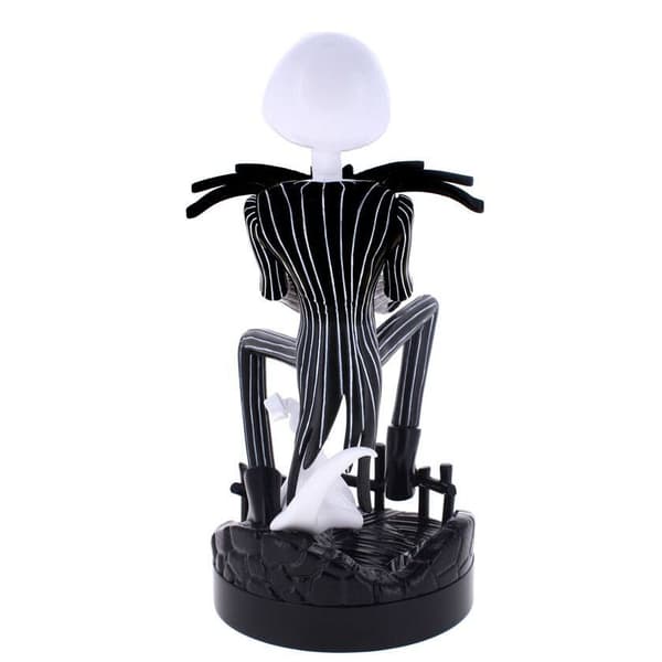Disney Nightmare Before Christmas Jack Skellington figure clamping bracket Cable guy 21cm