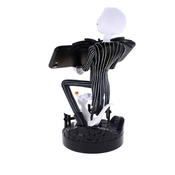 Disney Nightmare Before Christmas Jack Skellington figure clamping bracket Cable guy 21cm