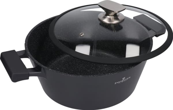 Zwieger Black Stone gryta med lock 28 cm