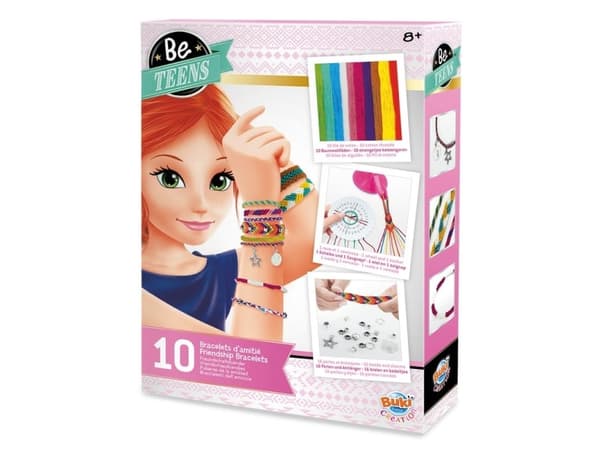 Buki Friendship Bracelets, Smykkesett for barn, 8 år, Flerfarget